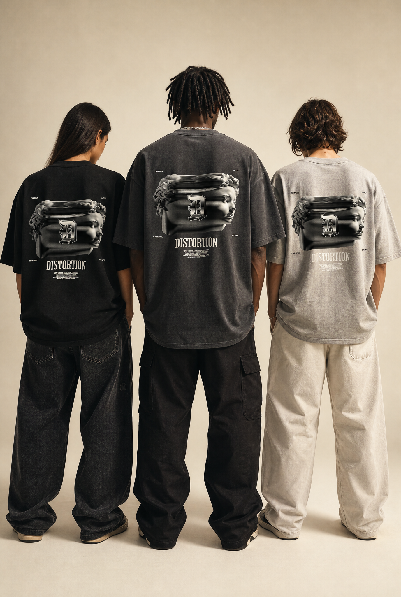 DISTORTED REALITY Oversized T-Shirt