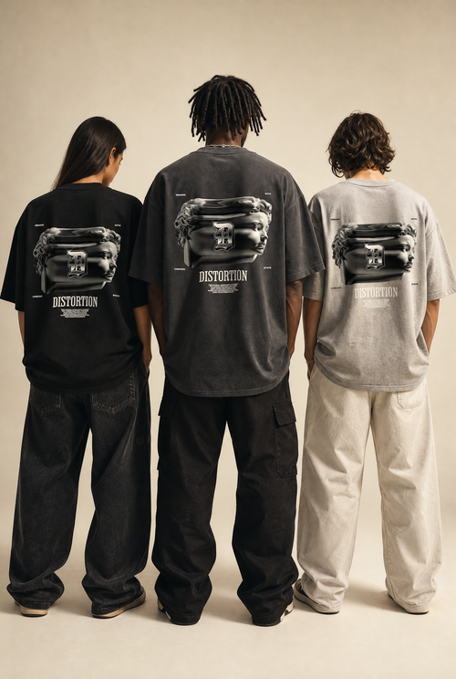 DISTORTED REALITY Oversized T-Shirt