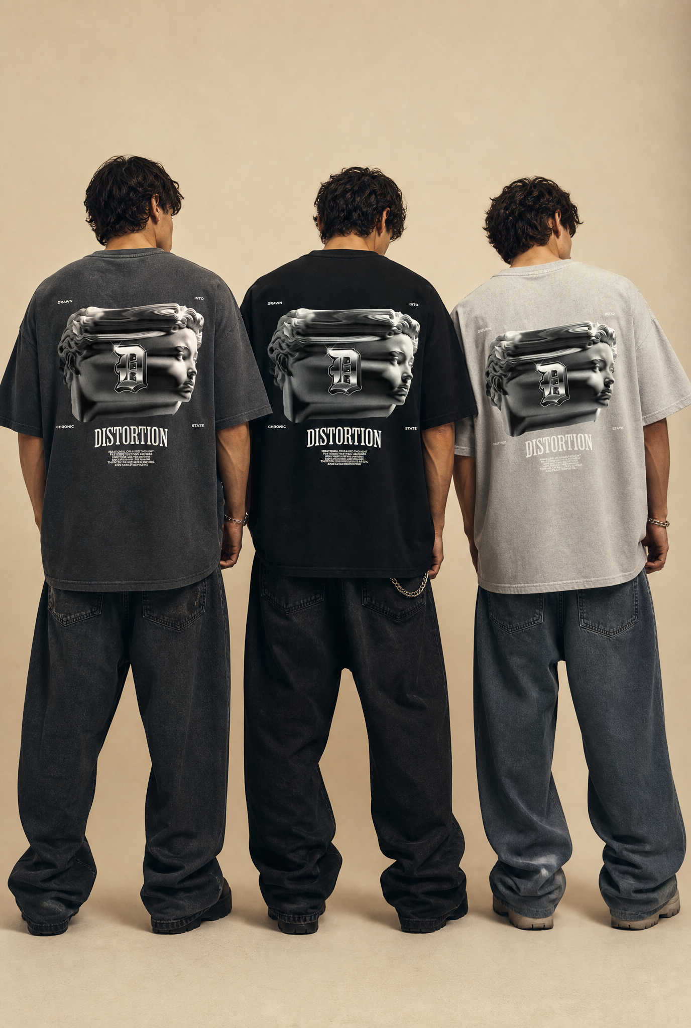 DISTORTED REALITY Oversized T-Shirt