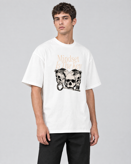 MINDSET Oversized T-Shirt Weiß
