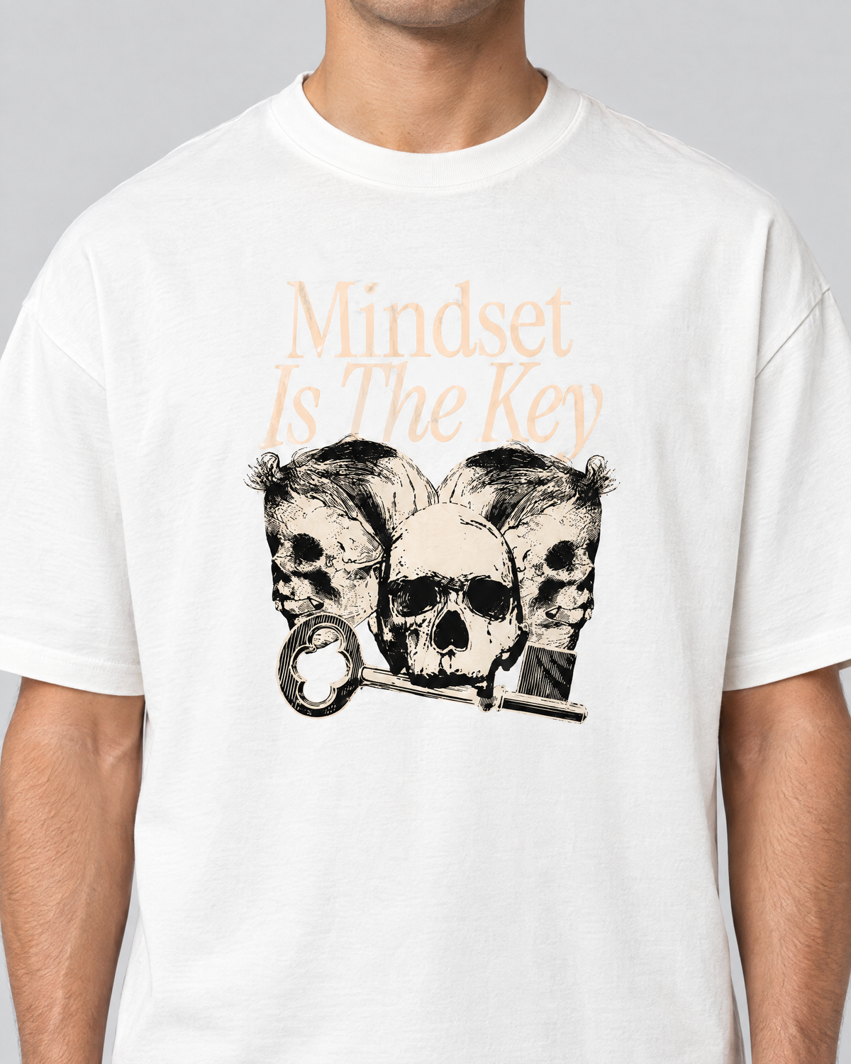 MINDSET Oversized T-Shirt Weiß