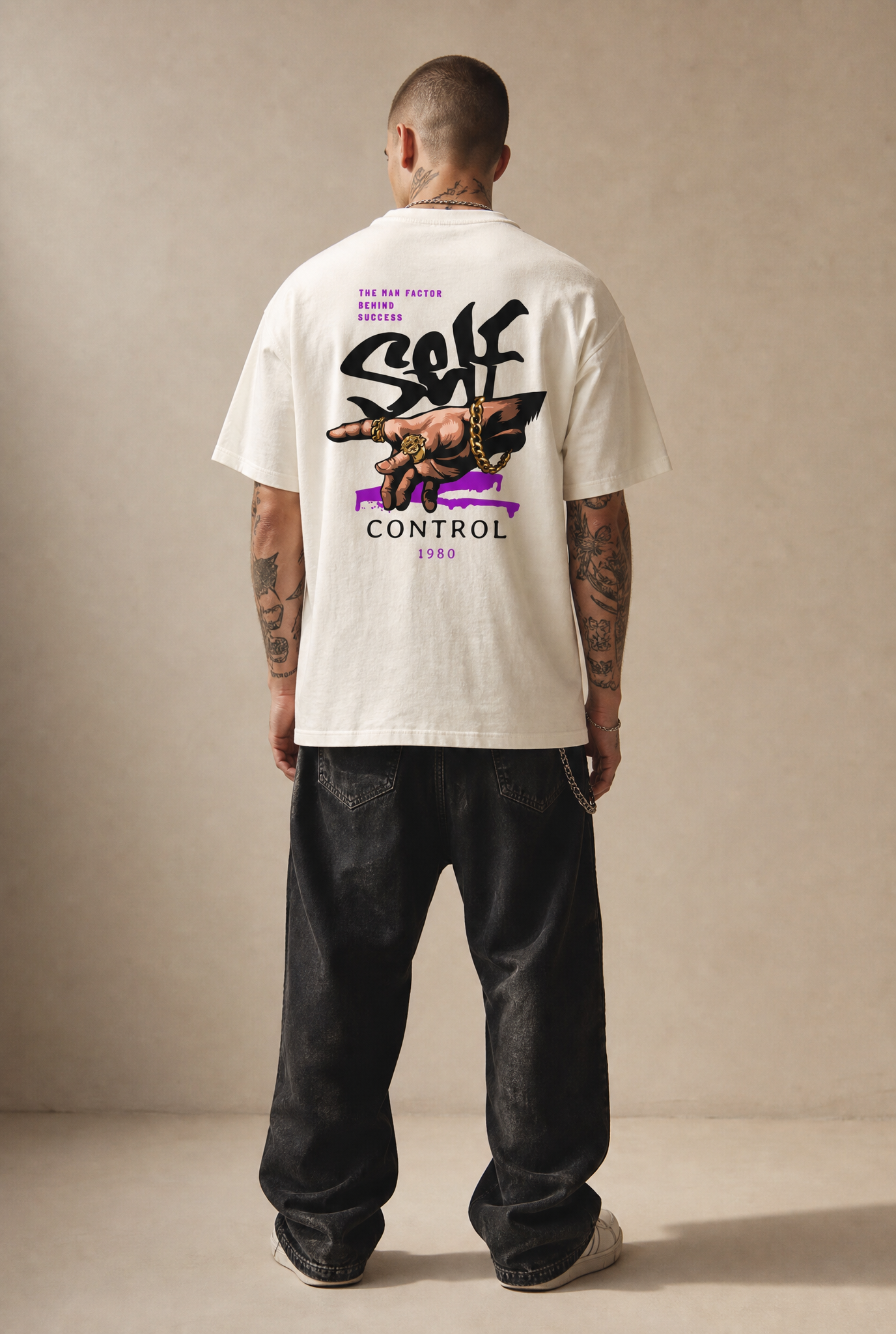 SELF CONTROL Oversized Shirt