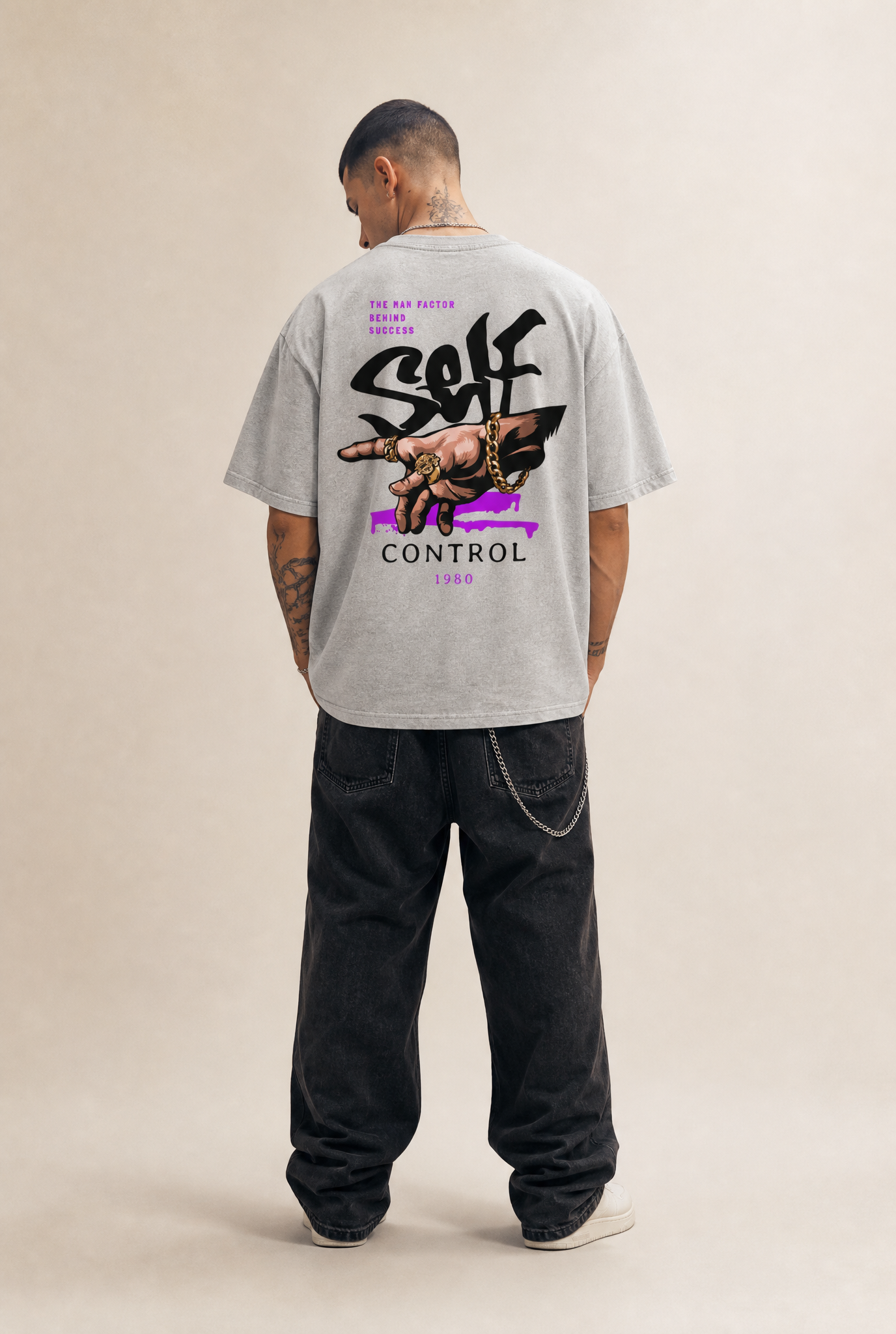 SELF CONTROL Oversized Shirt