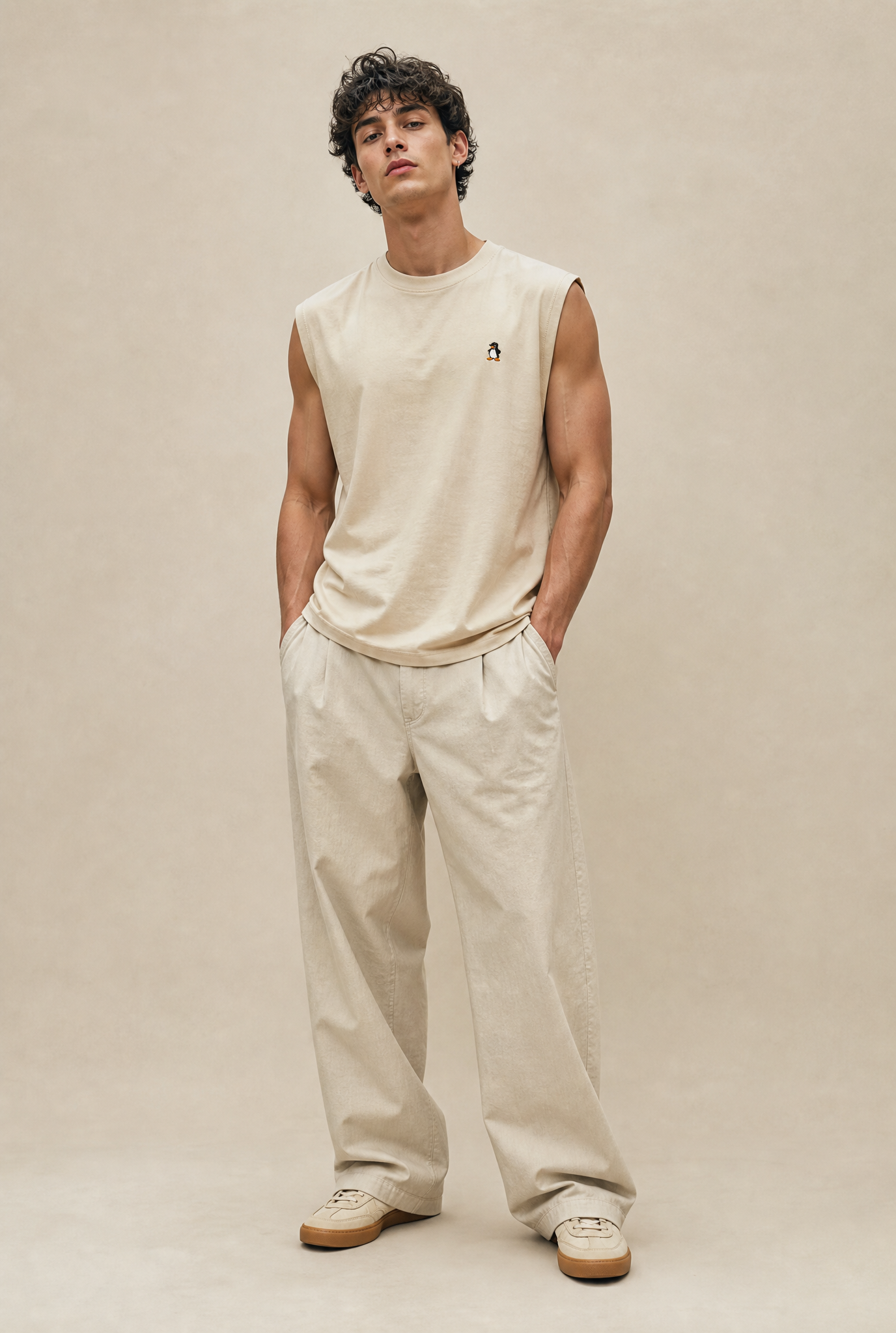 Sleeveless Oversized Tee