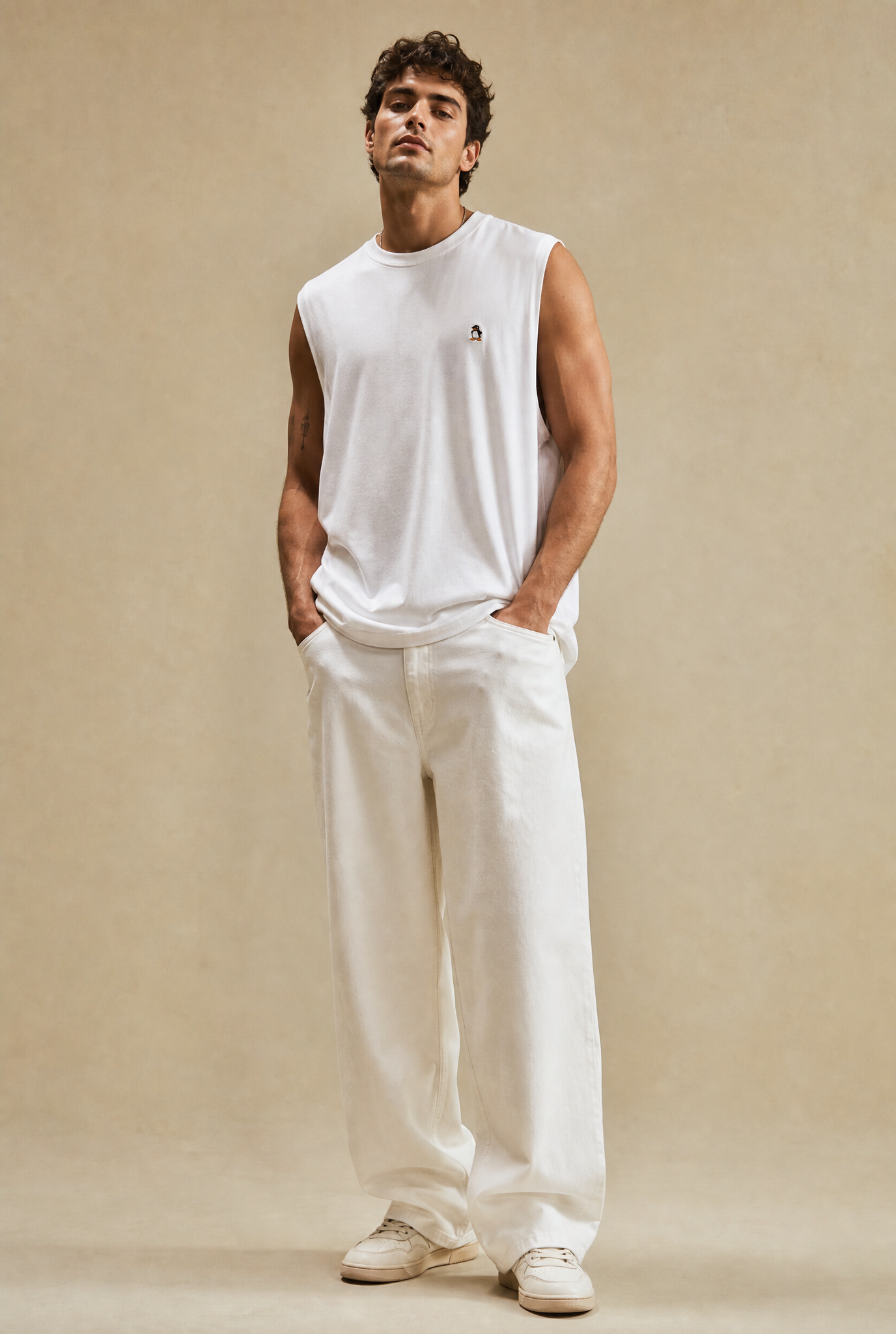 Sleeveless Oversized Tee